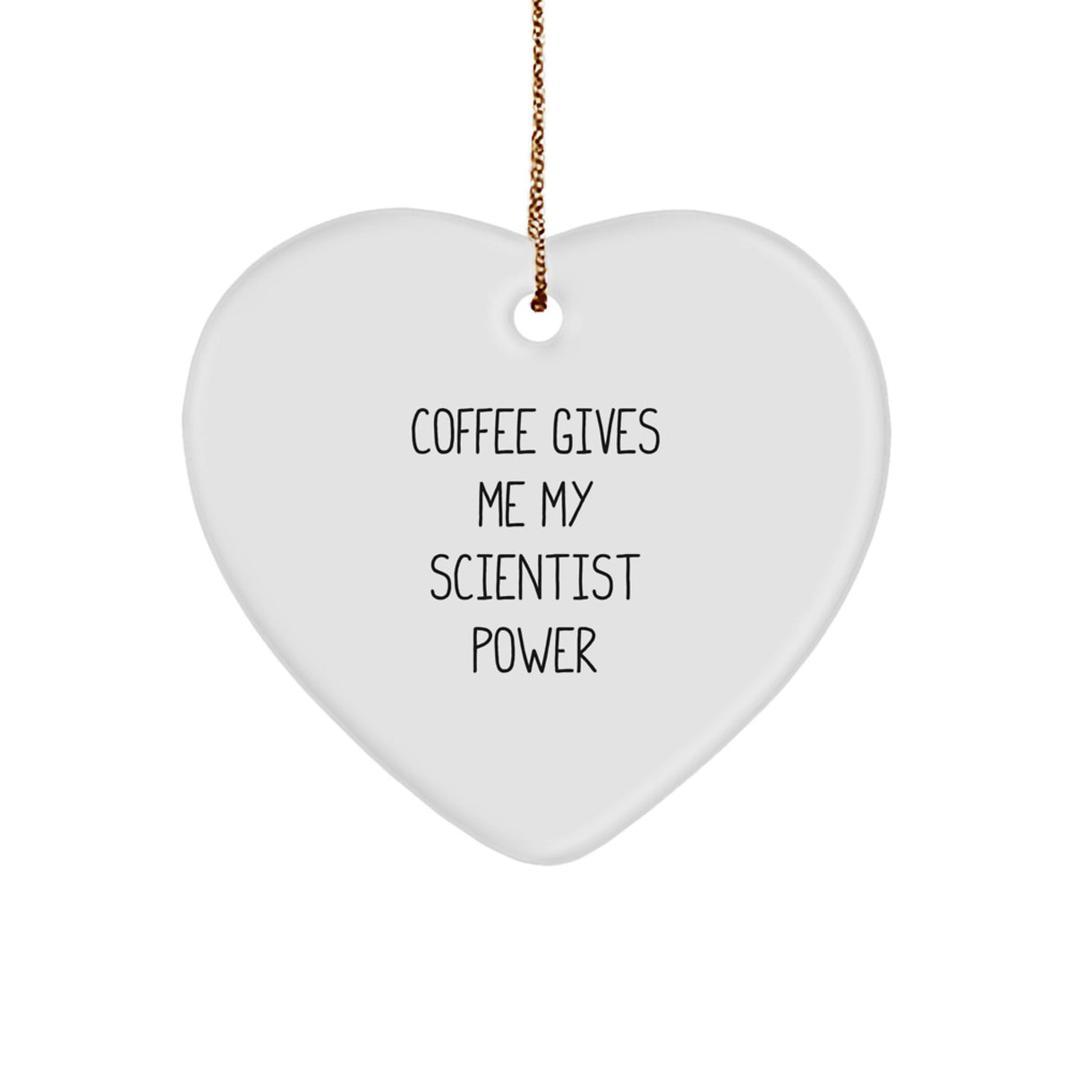 Funny Scientist Heart Ornament Gifts from Friends, Family, Coworkers for Men, Women, Scientist - Image 1