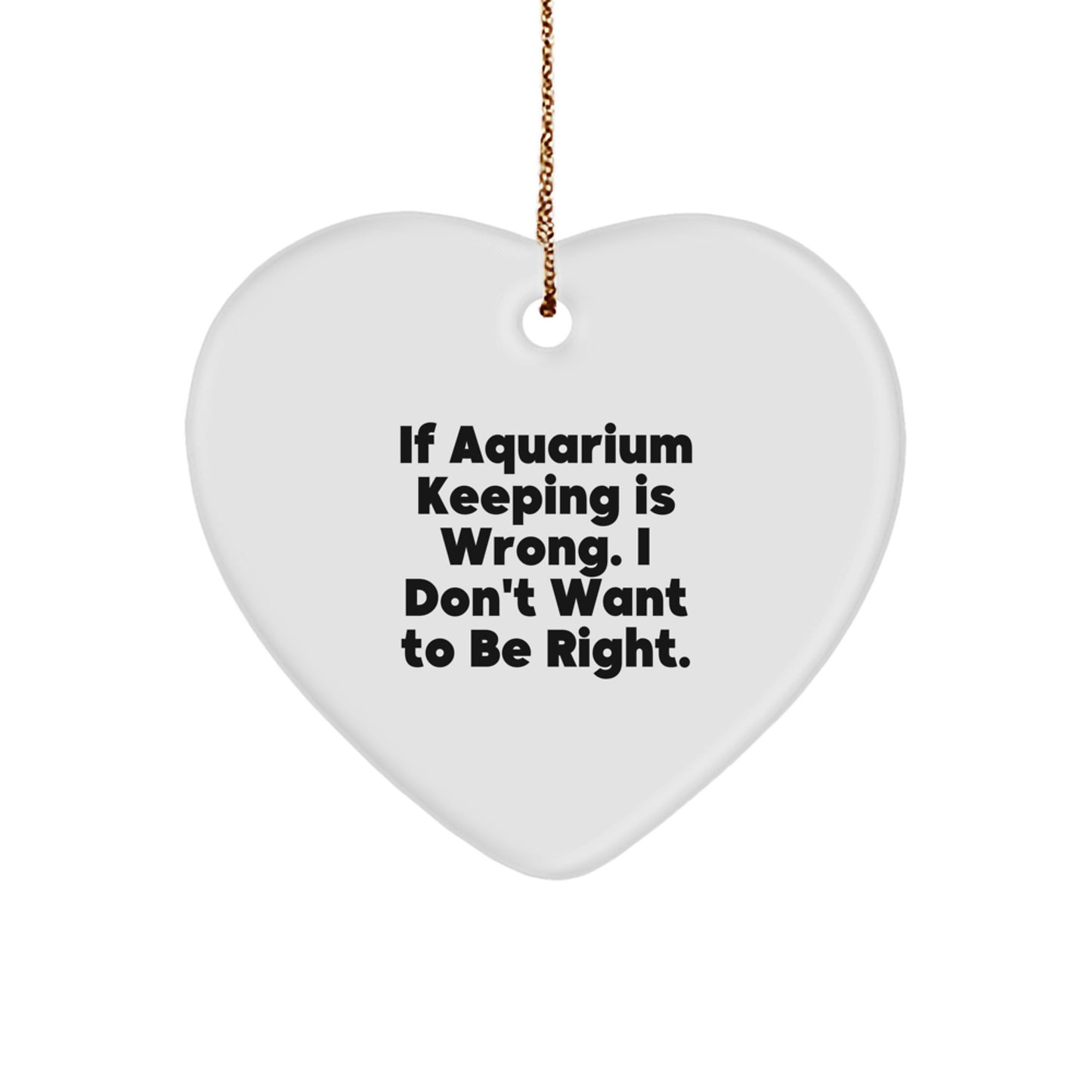 Funny Heart Ornament for Aquarium Keeping Enthusiasts Gifts from Friends to Family Members on Christmas Unique Gifts - Image 1