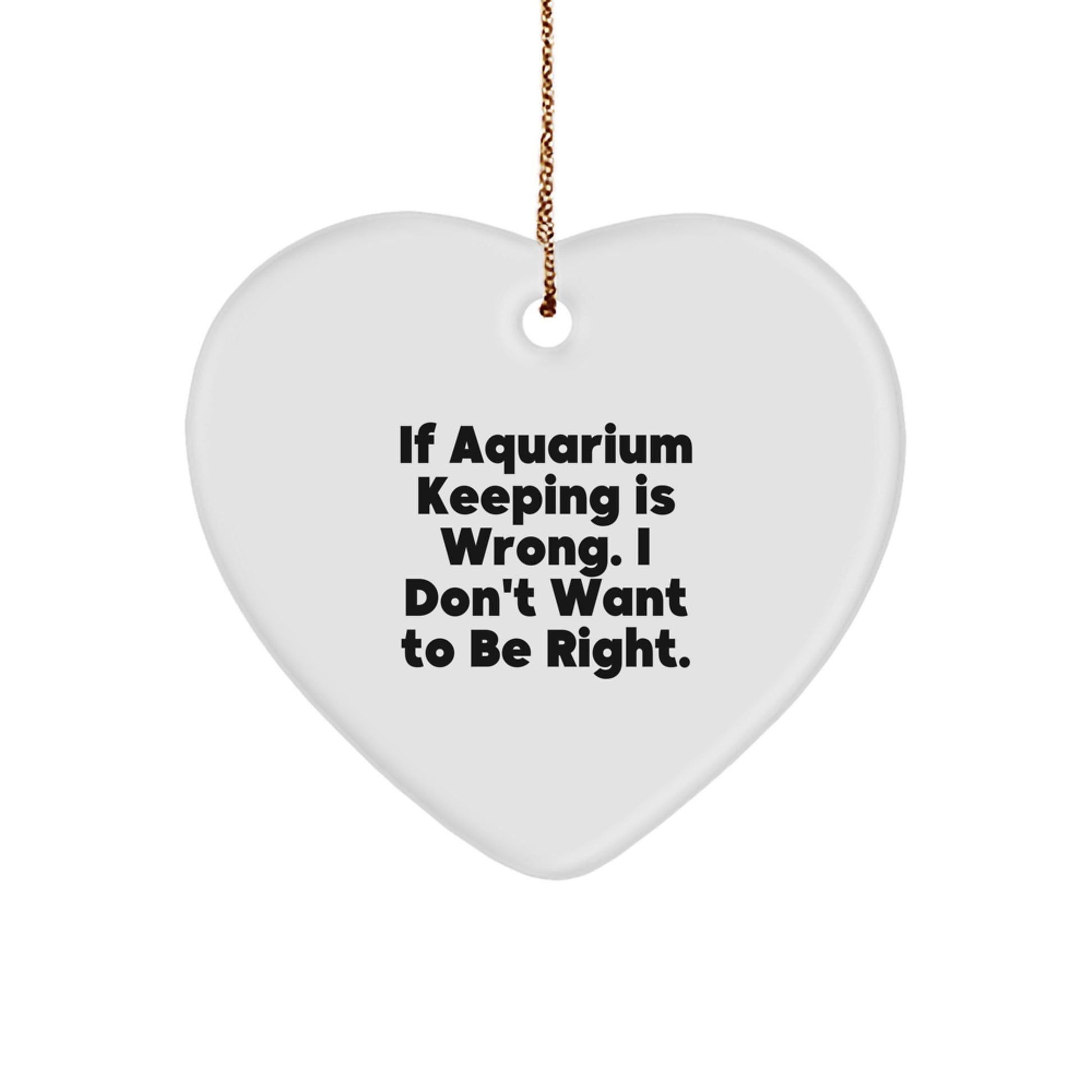 Funny Heart Ornament for Aquarium Keeping Enthusiasts Gifts from Friends to Family Members on Christmas Unique Gifts - Image 1