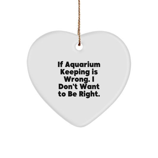 Funny Heart Ornament for Aquarium Keeping Enthusiasts Gifts from Friends to Family Members on Christmas Unique Gifts - Image 1