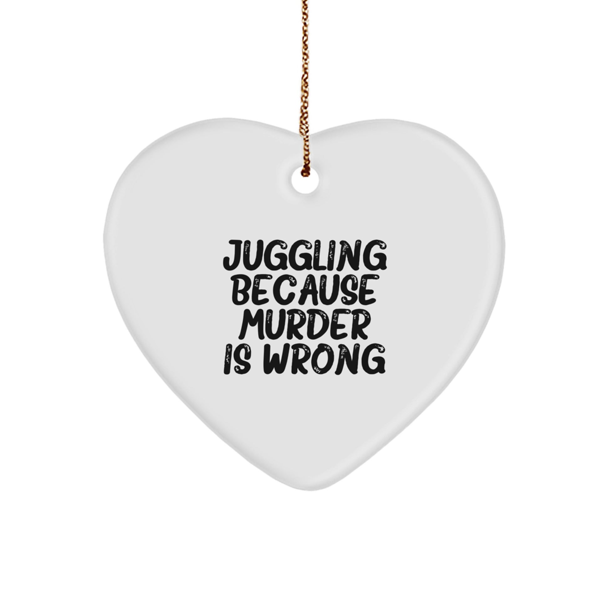 Funny Juggling Heart Ornament Gifts for Friends Men Women by Juggling Enthusiasts Gifts from Family for Christmas Unique - Image 1