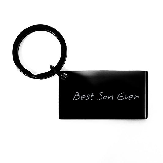 Son Keepsake Keychain Birthday Gift for Him Best Son Ever Premium - Image 1