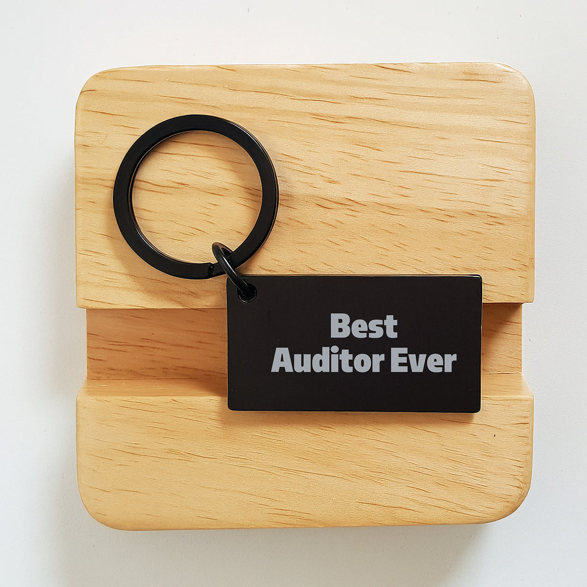 Auditor Gift for Him - Best Auditor Ever Keepsake Keychain - Image 2