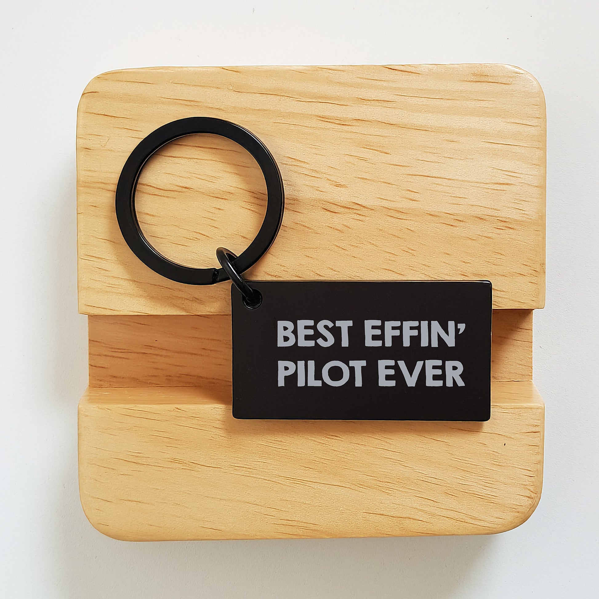 Funny Pilot Gifts for Mom, Best Effin' Pilot Ever Keychain - Pilot Keychain Gift Ideas for Mother's Day, Gifts from Family - Image 2