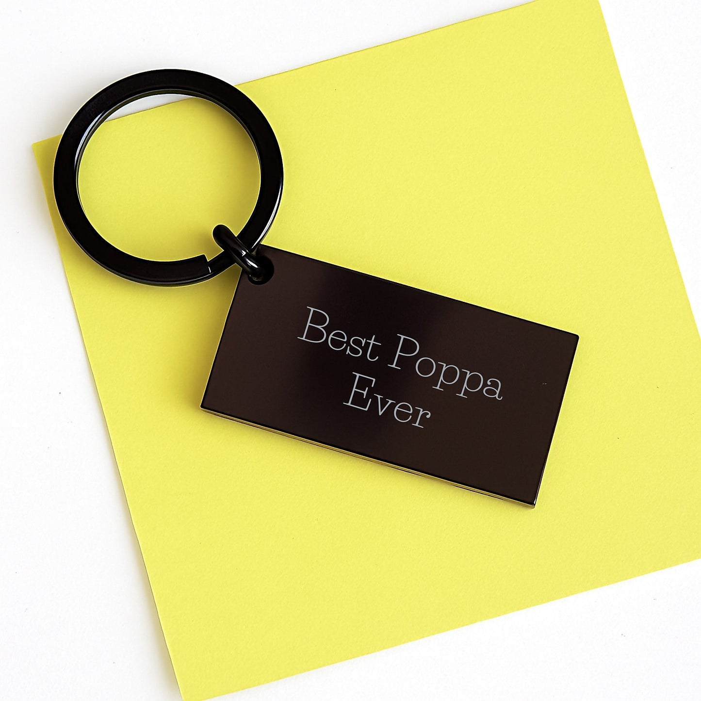 Poppa Keepsake Keychain Best Poppa Ever Birthday Gift for Him - Image 3