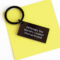 Load image into Gallery viewer, Funny Vice-principal Gifts from Men for Christmas Unique Keychain Officially The World&#39;s Coolest Vice-principal - Image 3
