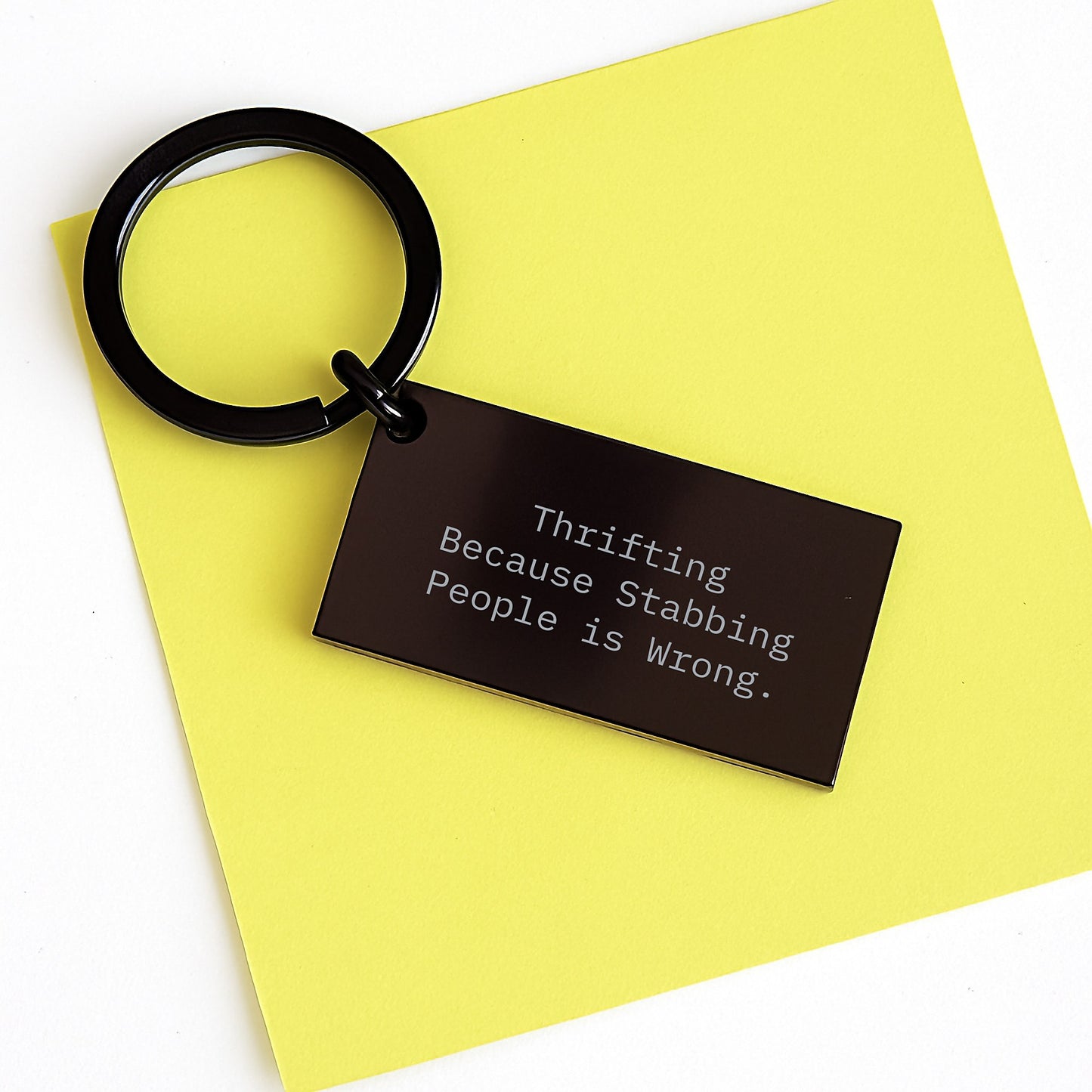 Thrifting Gifts for the Thrifting Enthusiast, Funny Keychain from Friends, Thrifty Keychain Ideas for Mother's Day - Image 3