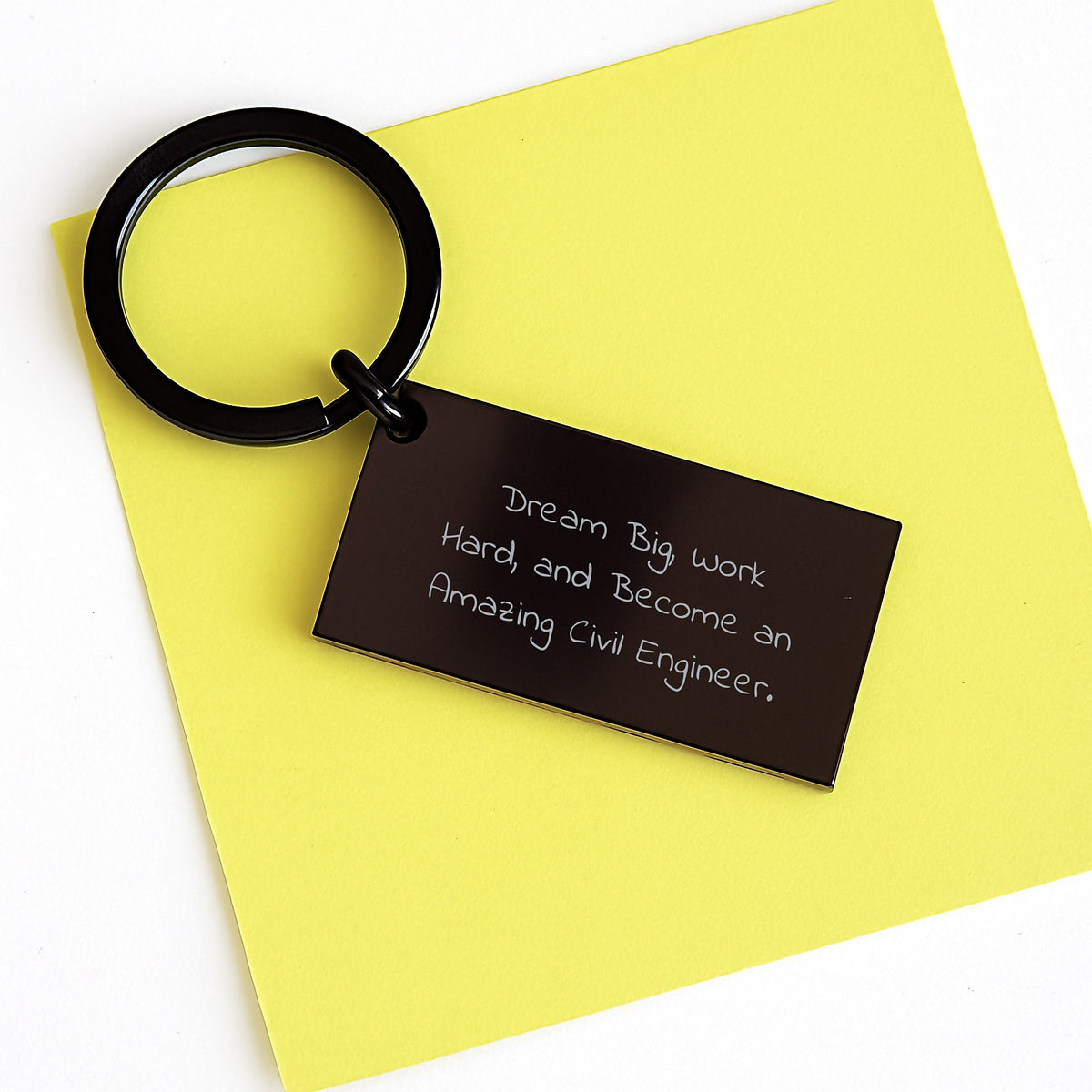 Civil Engineer Inspiration Keychain, Funny Quote Keychain Gifts from Men to Civil Engineer Friends, Valentine's Unique Gifts for Him - Image 3