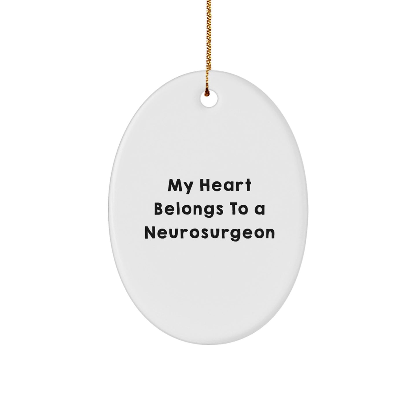 Neurosurgeon Heart Keepsake Christmas Ornament Bright for Him Gift - Image 1