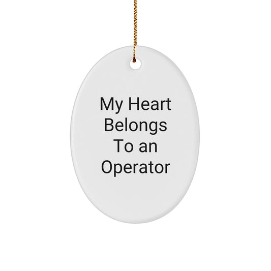 Operator Favorite Kids Christmas Ornament Gift Surprise Heart - Image 1