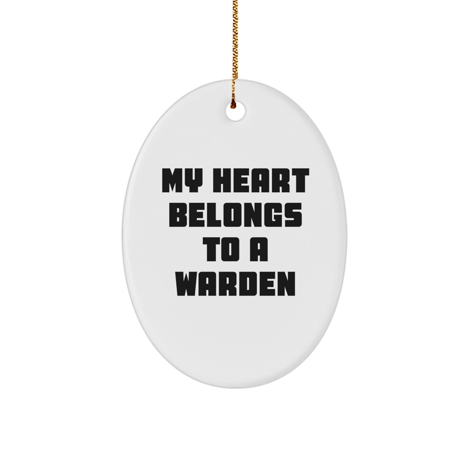 Warden Keepsake Christmas Ornament for Him Gift - Image 1