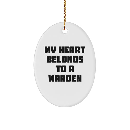 Warden Keepsake Christmas Ornament for Him Gift - Image 1