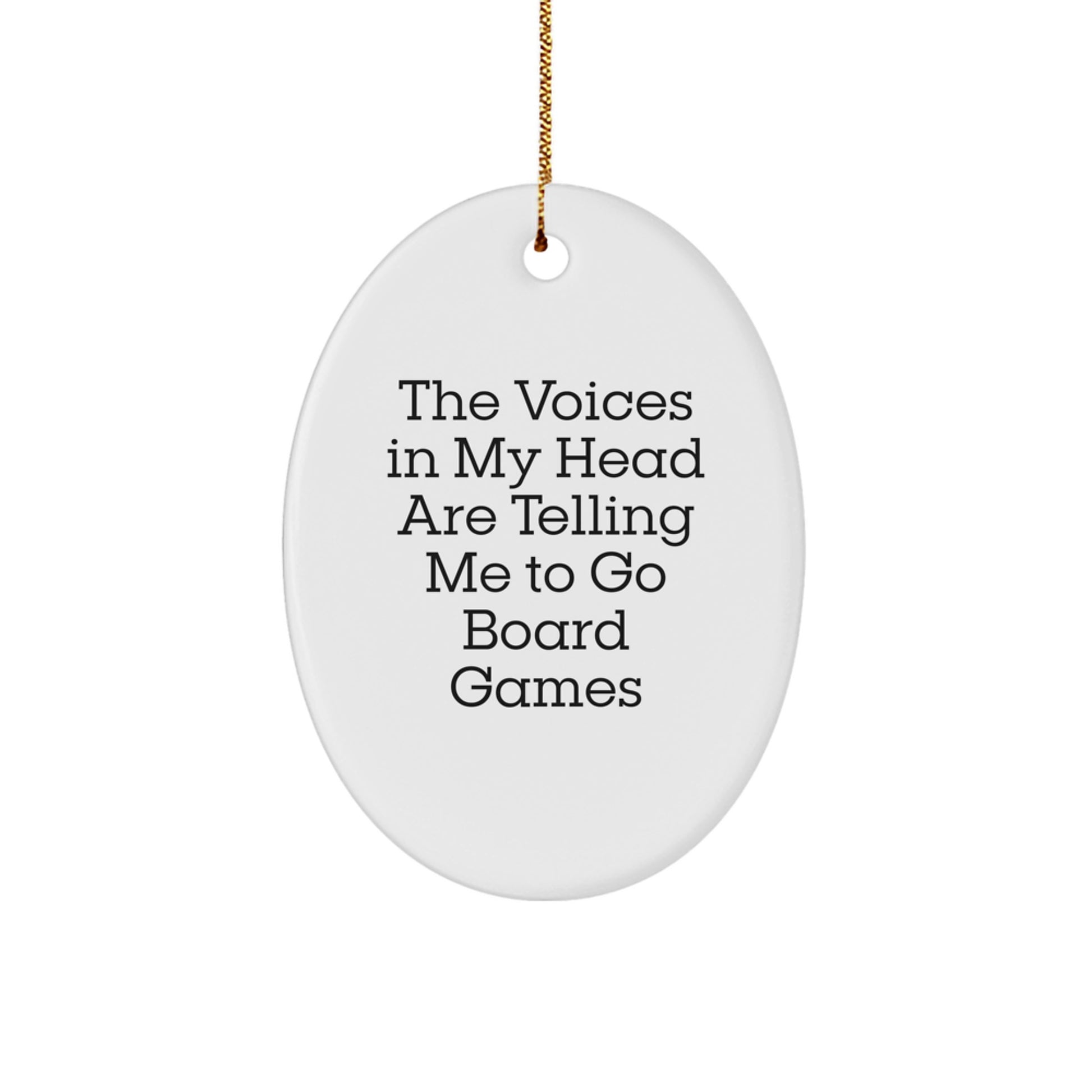 Funny Board Games Oval Ornament Gifts from Men to Friends on Christmas - Image 1
