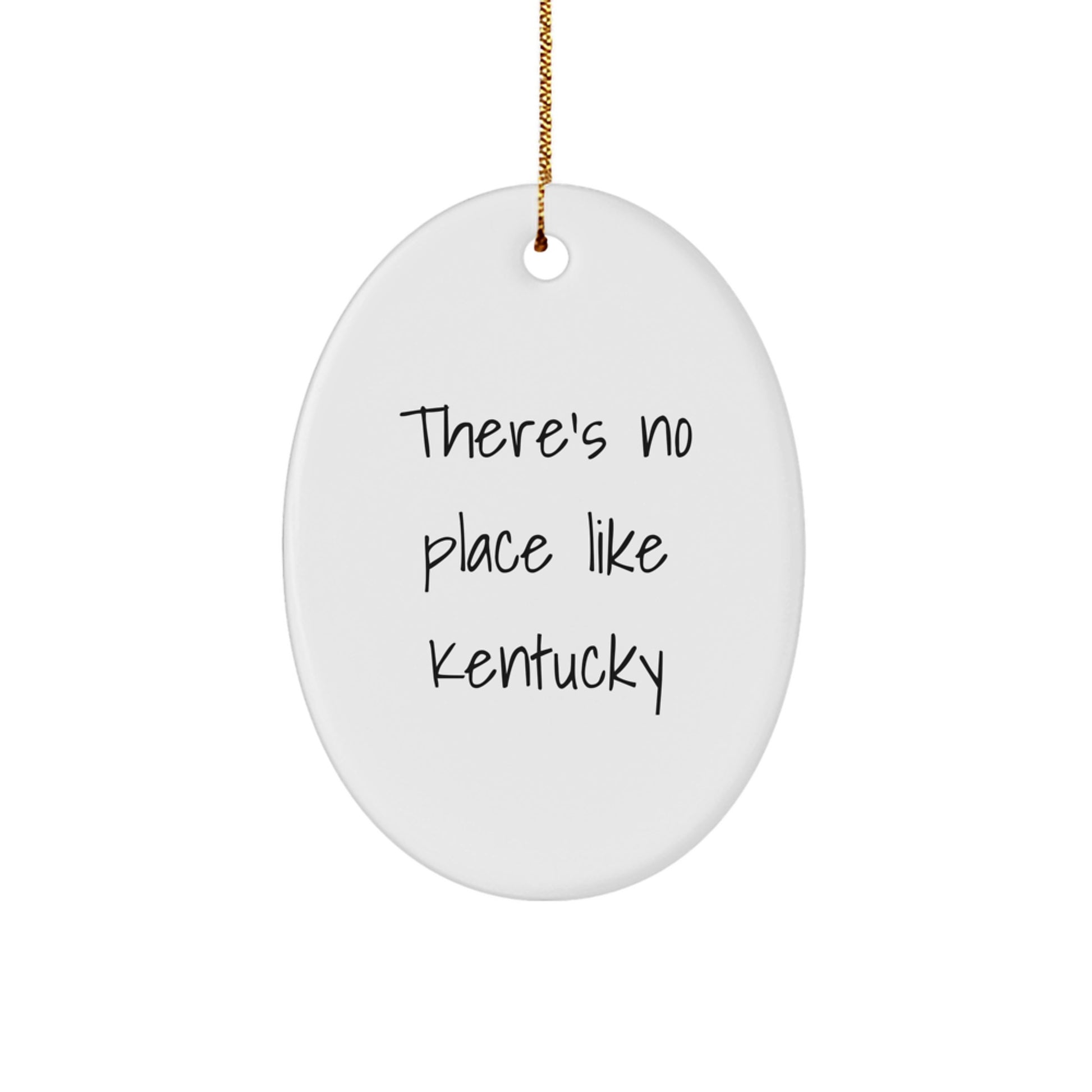 Funny Kentucky Oval Ornament Gifts from Friends and Family, Oval Shaped Decorations for Christmas Unique Gifts - Image 1