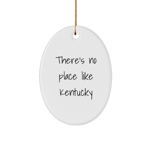 Funny Kentucky Oval Ornament Gifts from Friends and Family, Oval Shaped Decorations for Christmas Unique Gifts - Image 1