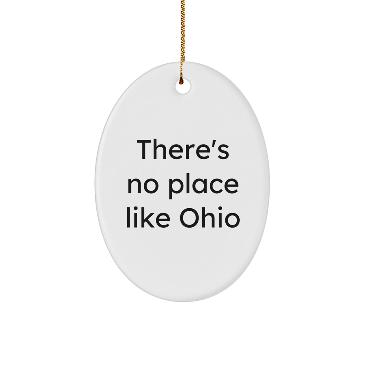 Funny Ohio Quote Christmas Ornament for Friends – Novelty Gift - Image 1