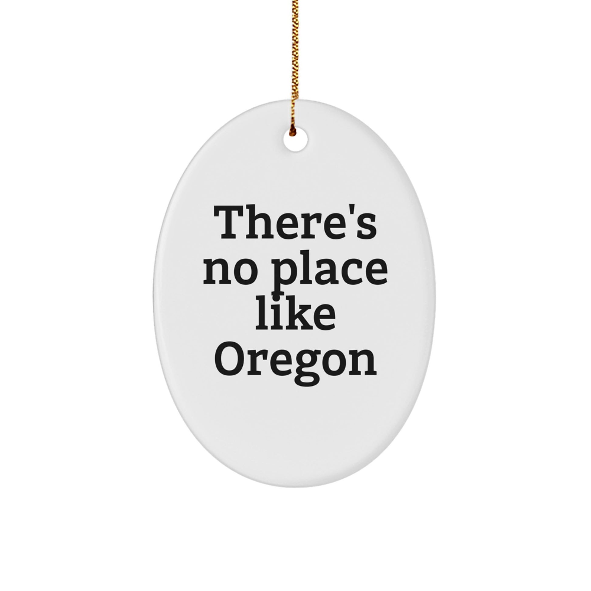Oregon Oval Ornament Gifts from Family Friends, Funny Quote, Perfect for Christmas Decorations - Image 1