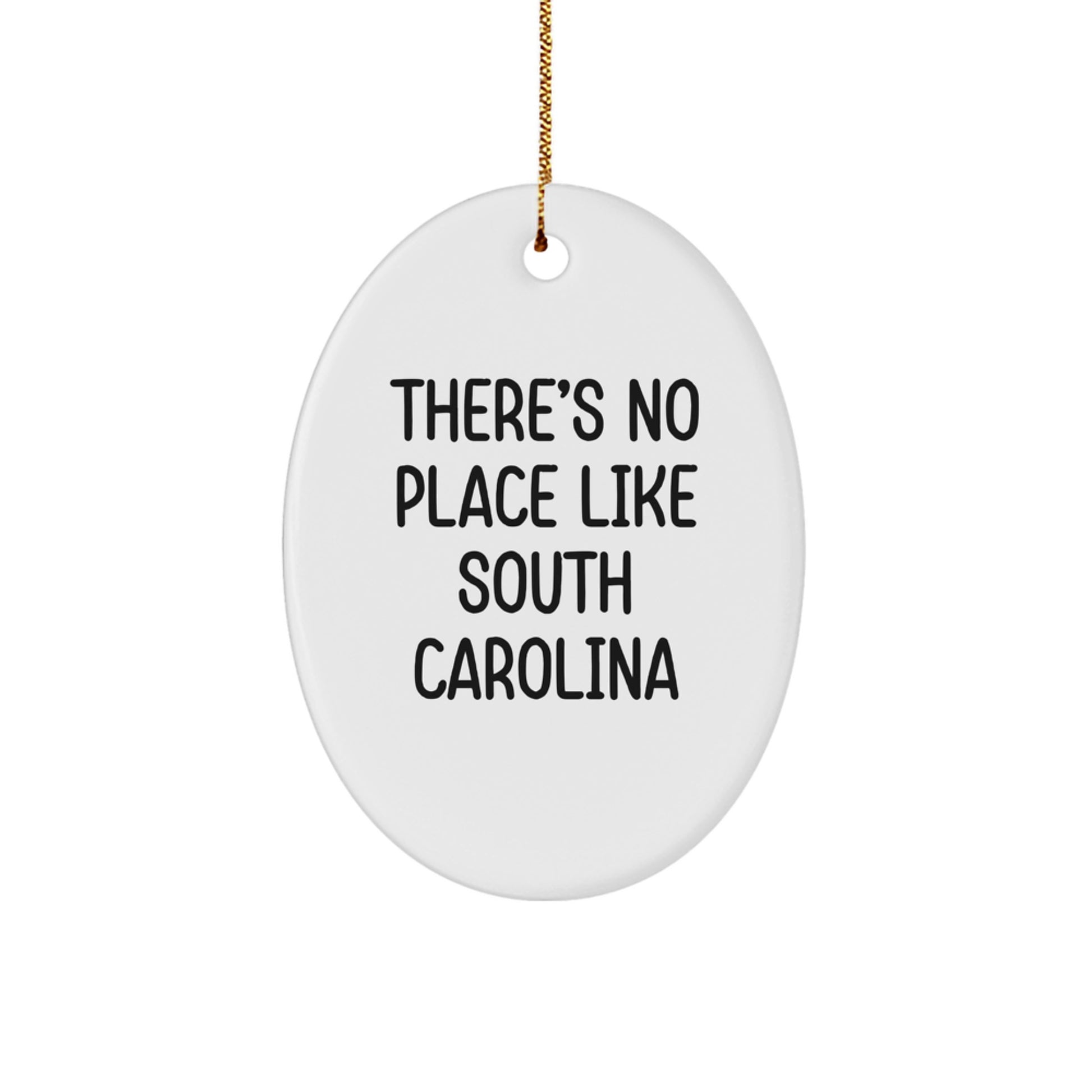 Funny South Carolina Oval Ornament Gifts from Friends for Christmas - Image 1