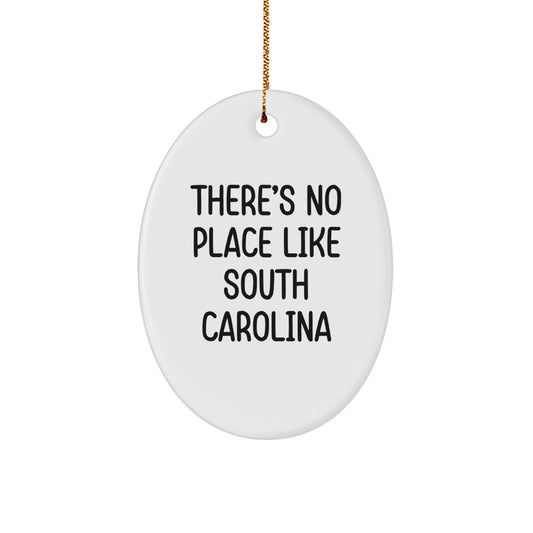 Funny South Carolina Oval Ornament Gifts from Friends for Christmas - Image 1