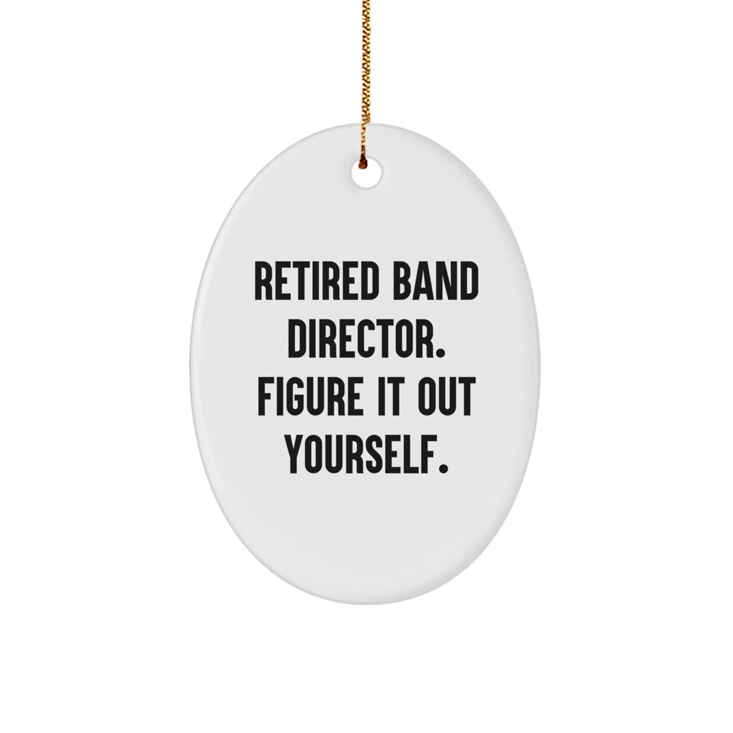 For Him Keepsake Christmas Ornament Gift – Retired Band Director - Image 1