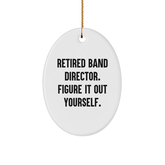 For Him Keepsake Christmas Ornament Gift – Retired Band Director - Image 1