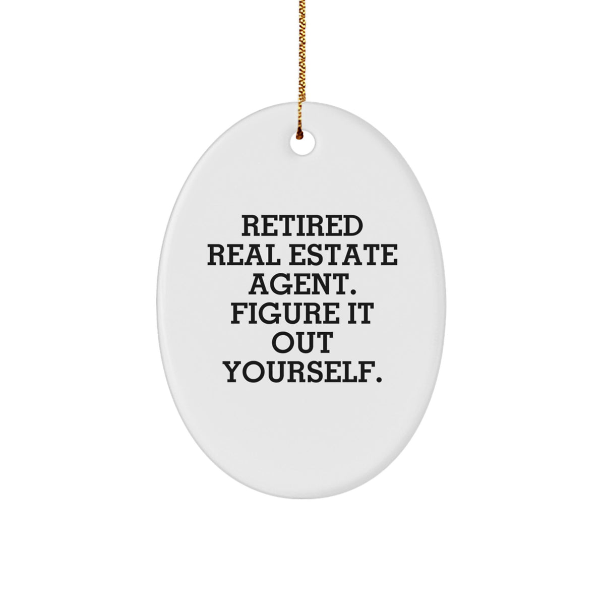 For Happy Kids With Favorite Real Estate Agent Xmas Christmas Ornament Gift - Image 1