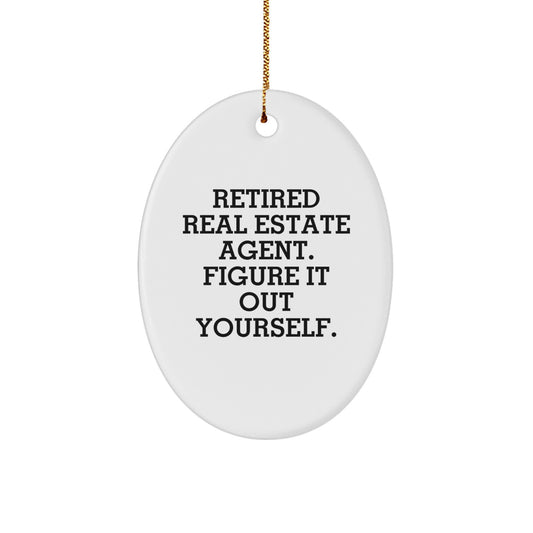 For Happy Kids With Favorite Real Estate Agent Xmas Christmas Ornament Gift - Image 1
