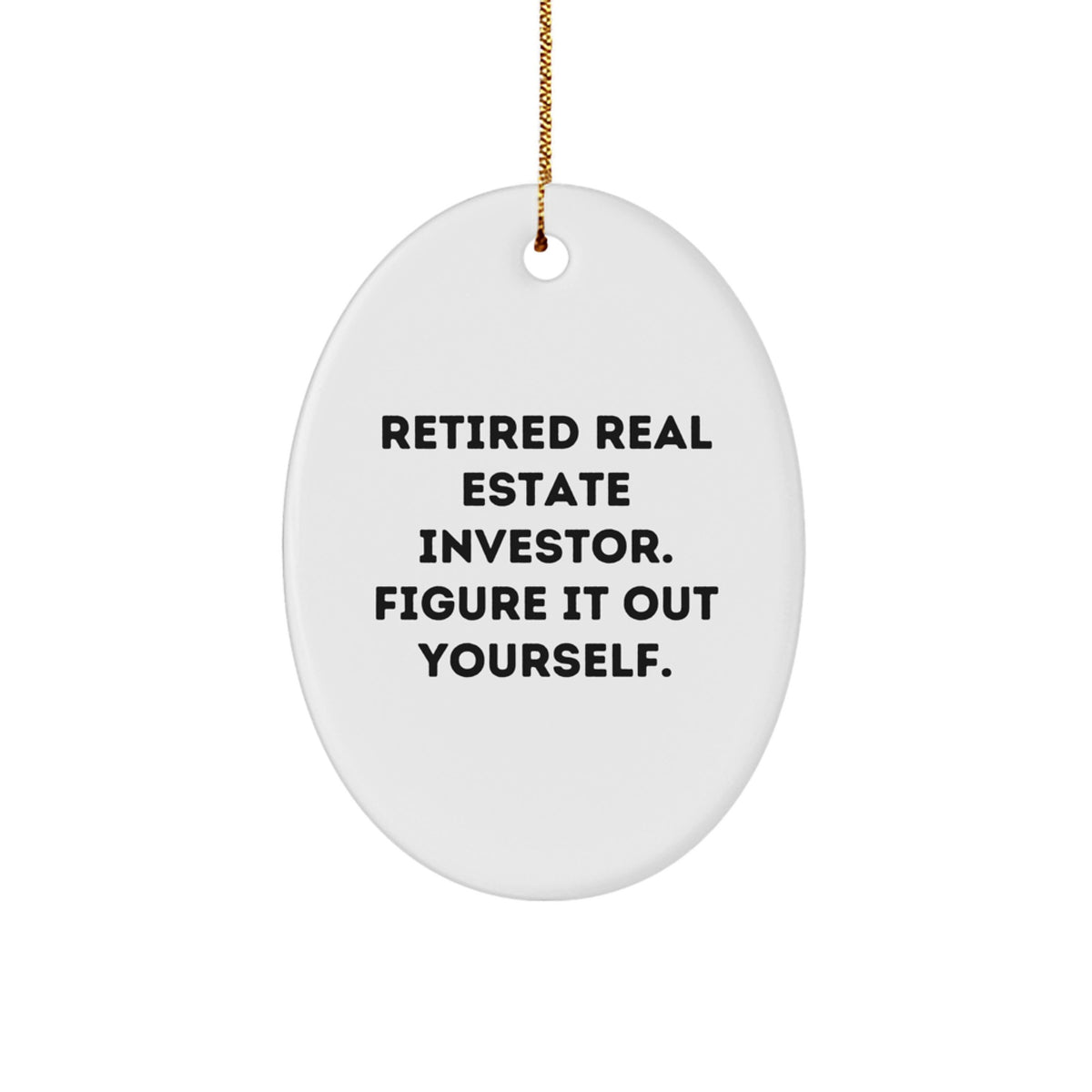 Sassy Real Estate Investor Christmas Ornament Gift for Friends Novelty - Image 1