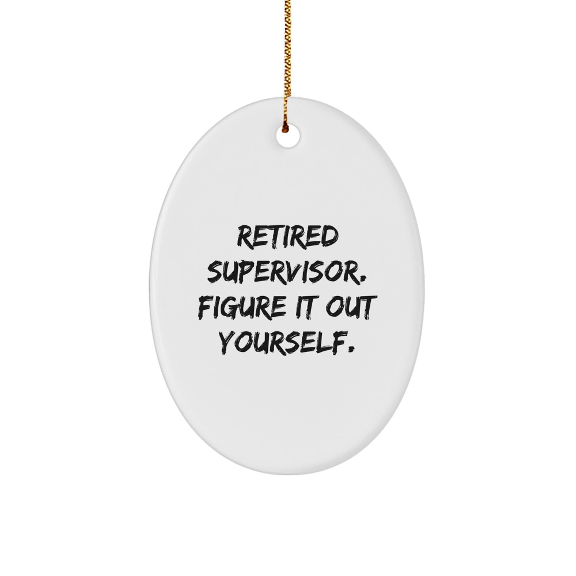 Christmas Unique Gift for Her Supervisor Retired Bright Ornament Present - Image 1