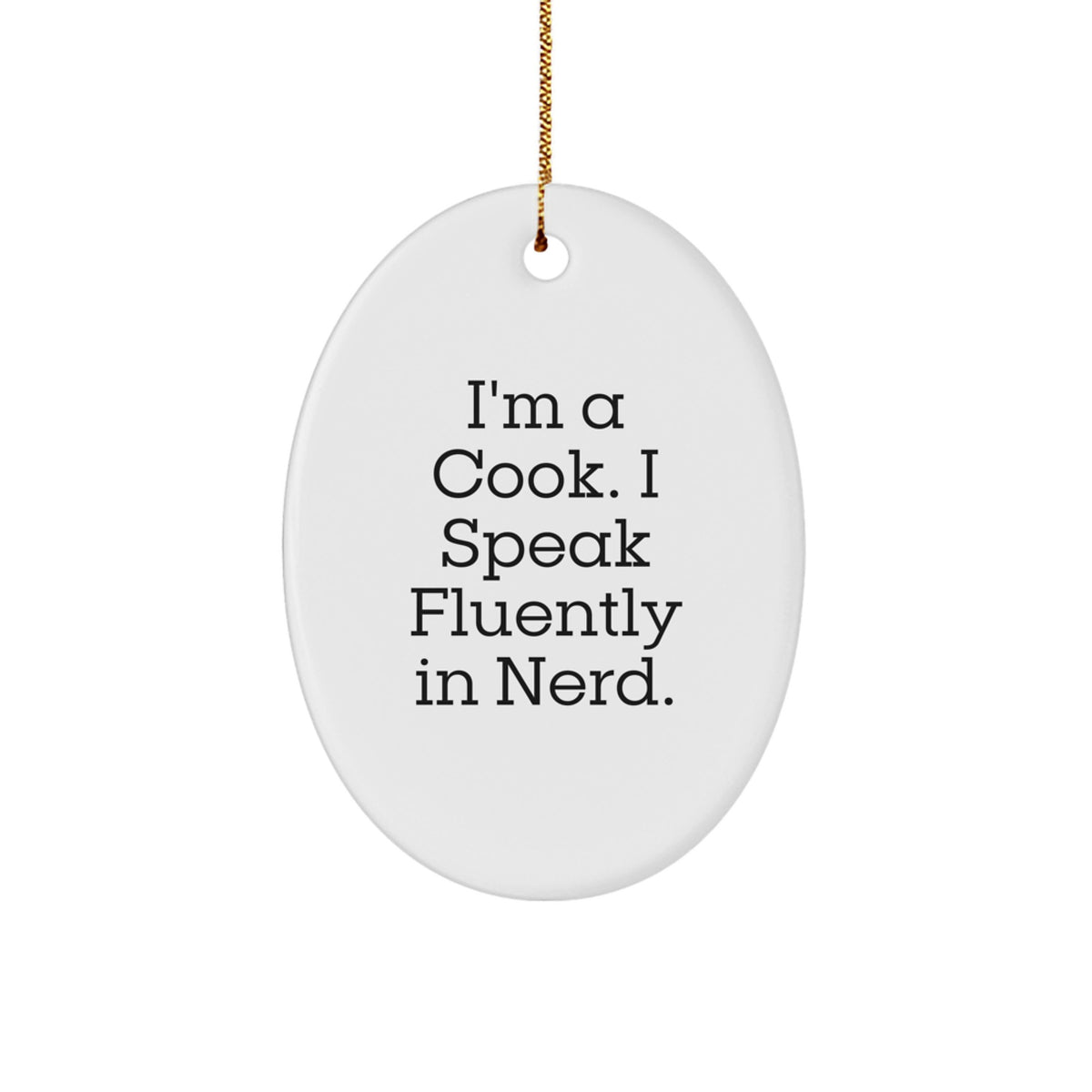 For Him Cook Keepsake Christmas Ornament Gift I'm a Cook and - Image 1