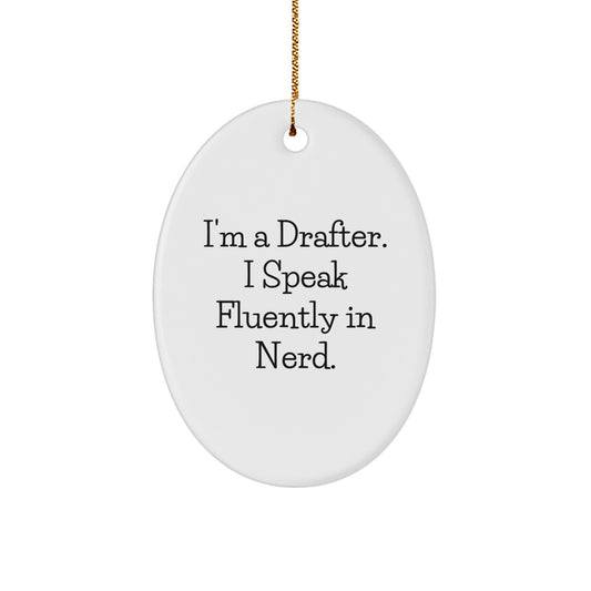 Drafter Keepsake Christmas Ornament for Him Gift - Image 1
