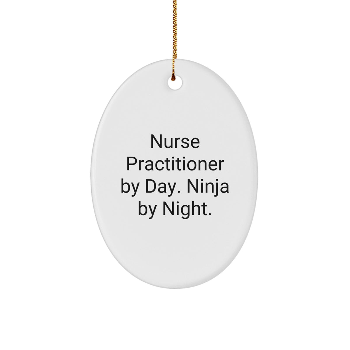 Nurse Practitioner Ornament for Him Gift – Nurse Practitioner by Day - Image 1