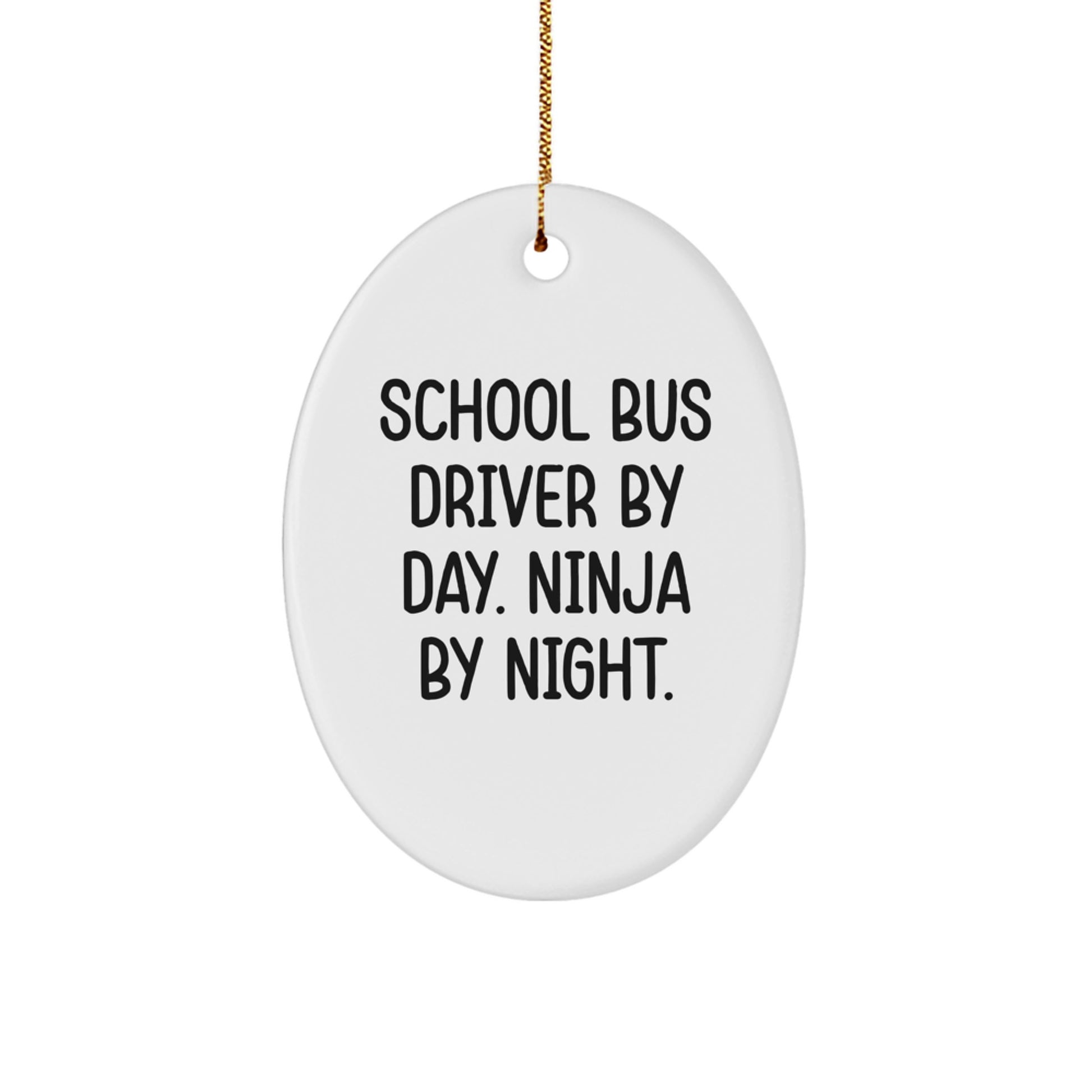 School Bus Driver Keepsake Christmas Ornament for Him Gift - Image 1