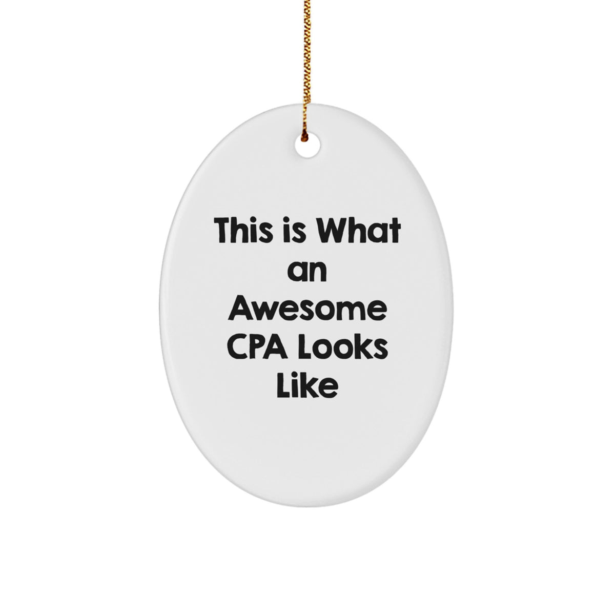 Playful Cpa Holiday Christmas Ornament for Roommates Memento Gift - Image 1