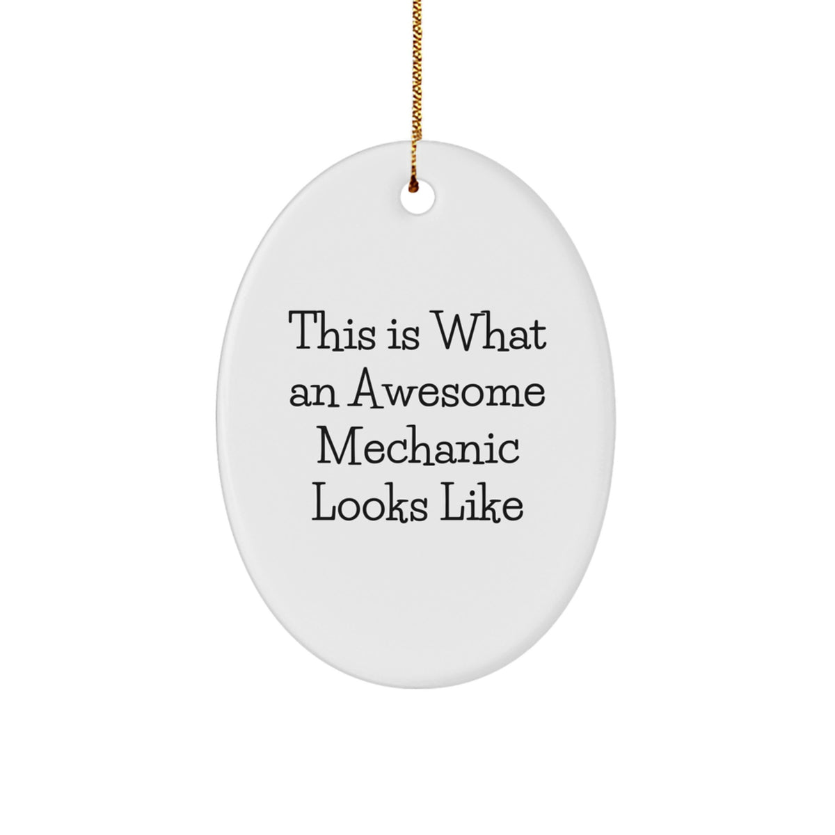 Mechanic Keepsake Christmas Ornament for Him Gift - Image 1