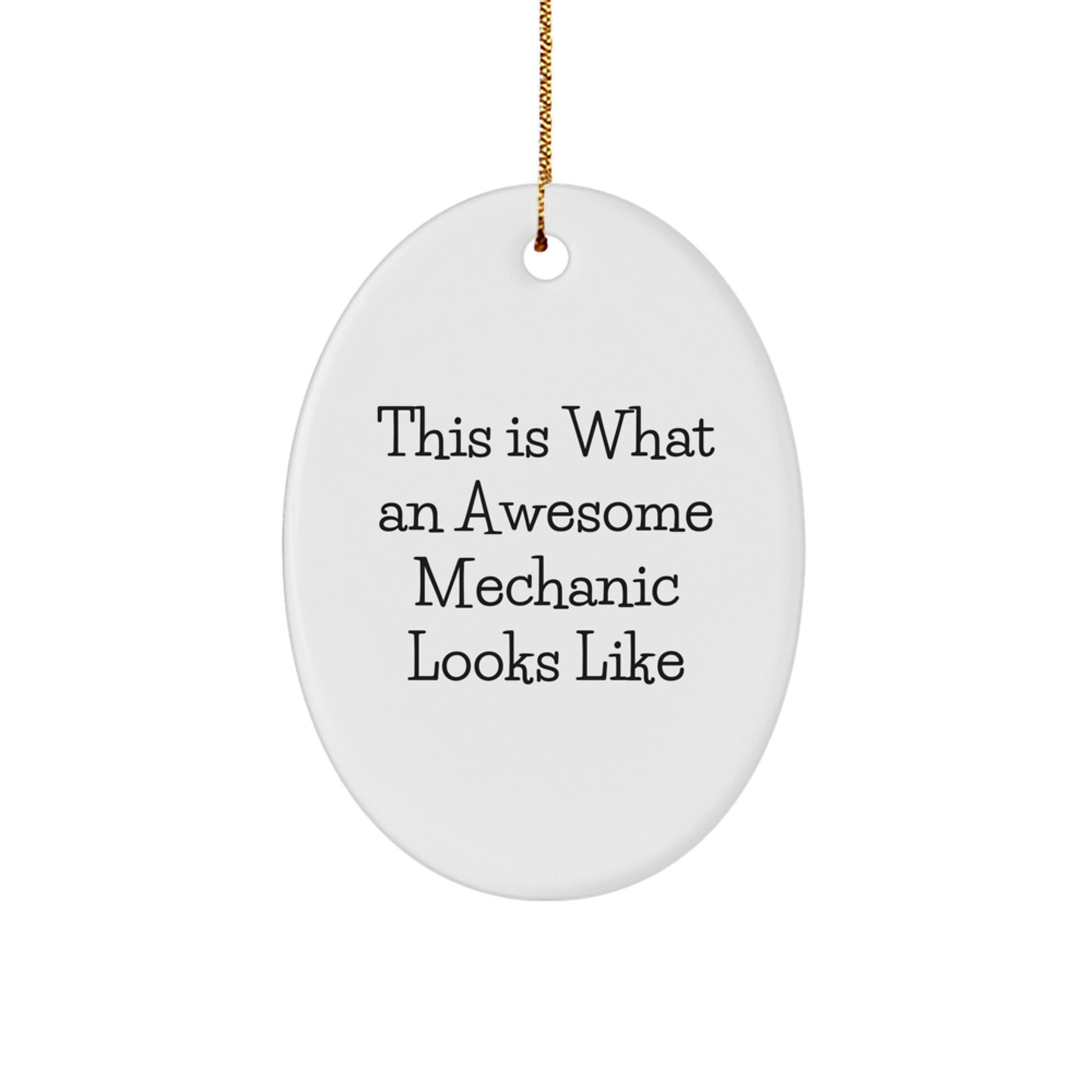 Mechanic Keepsake Christmas Ornament for Him Gift - Image 1