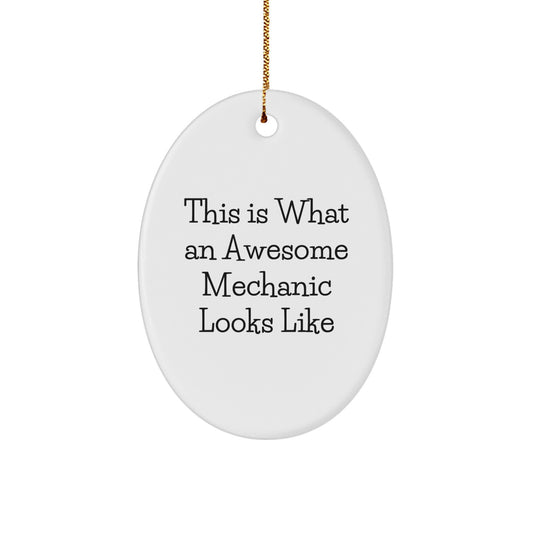 Mechanic Keepsake Christmas Ornament for Him Gift - Image 1