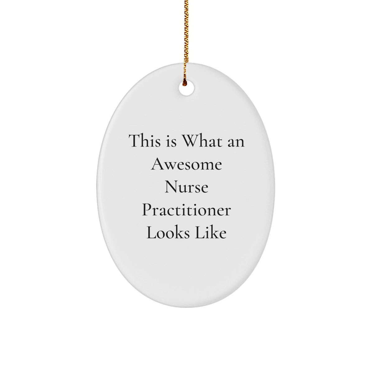Nurse Practitioner Ornament for Her Gift Nurse Practitioner Looks Like - Image 1