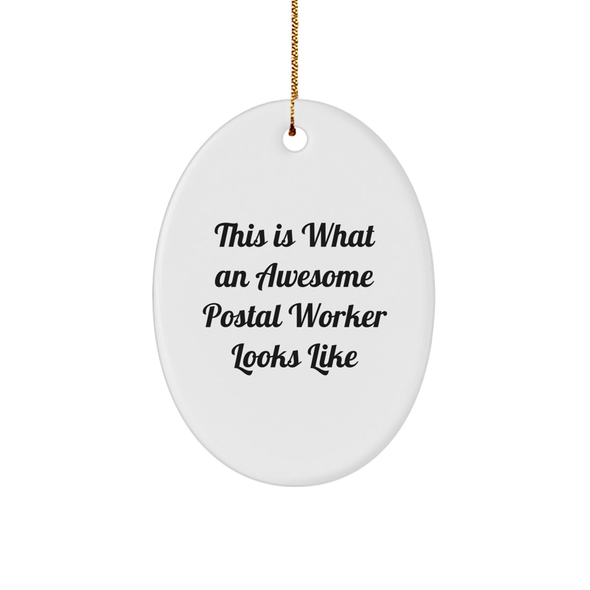 Hilarious Postal Worker Christmas Ornament Gift for Friends - Image 1