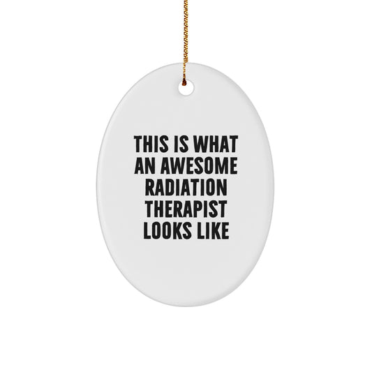 Radiation Therapist Christmas Ornament for Family Treasure Gift Awesome - Image 1