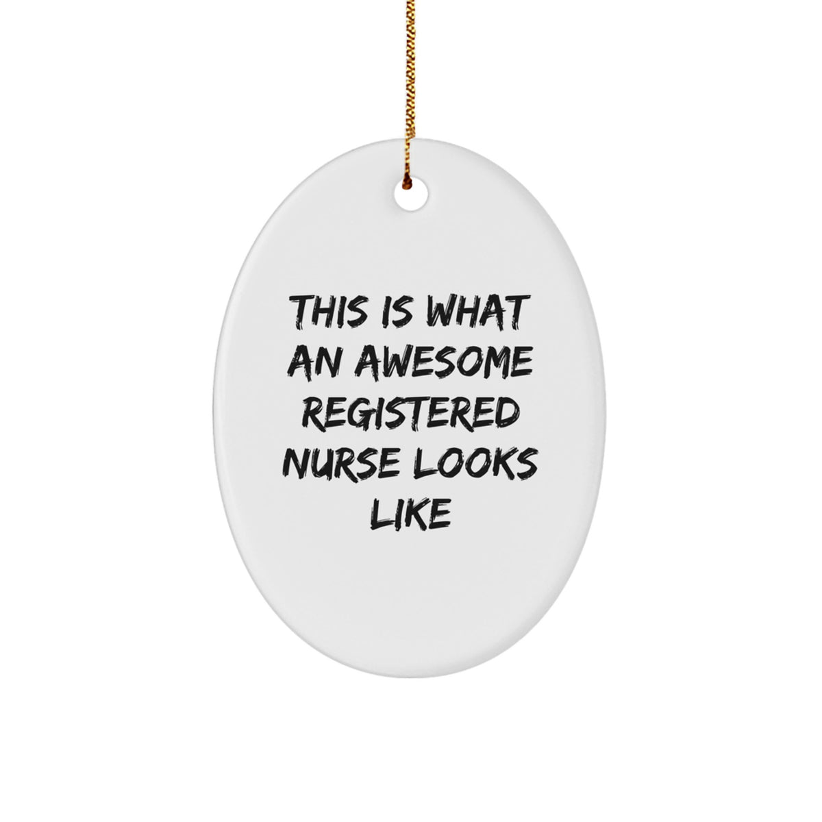 Registered Nurse Keepsake Christmas Ornament for Him Gift - Image 1