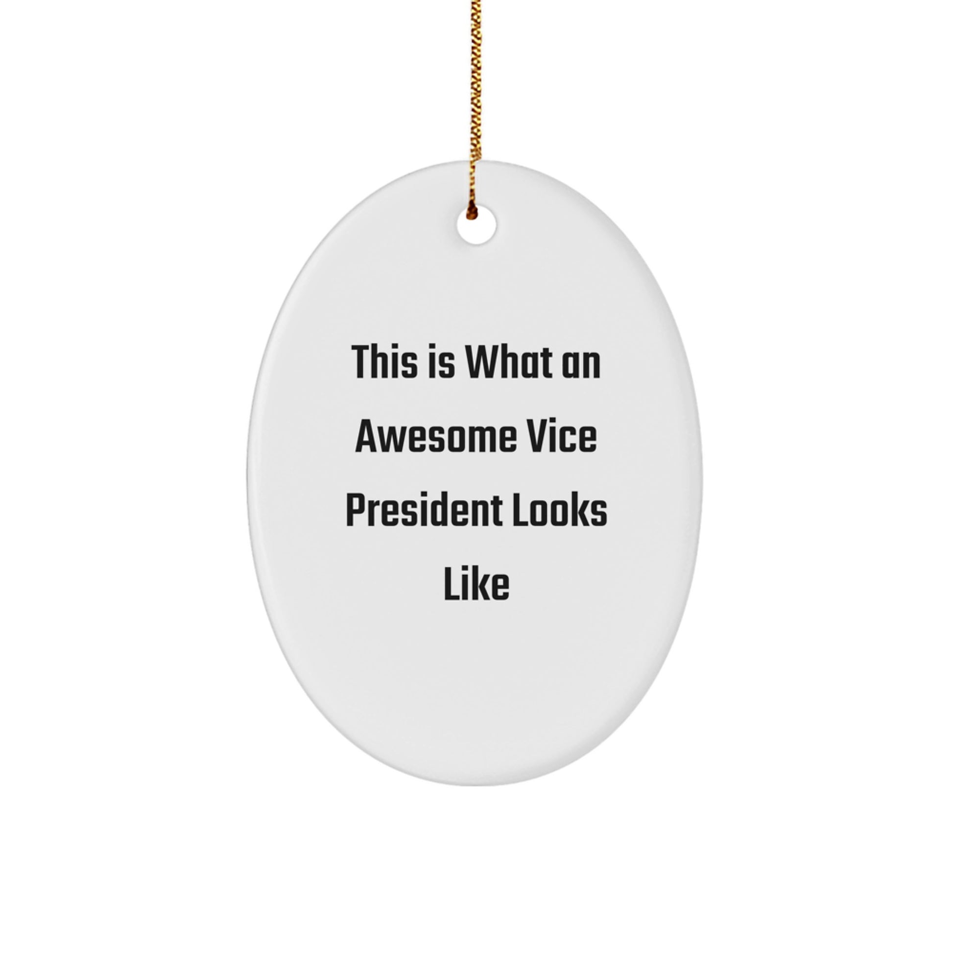 Vice President Keepsake Vibrant Holiday Christmas Ornament for Him Gift - Image 1