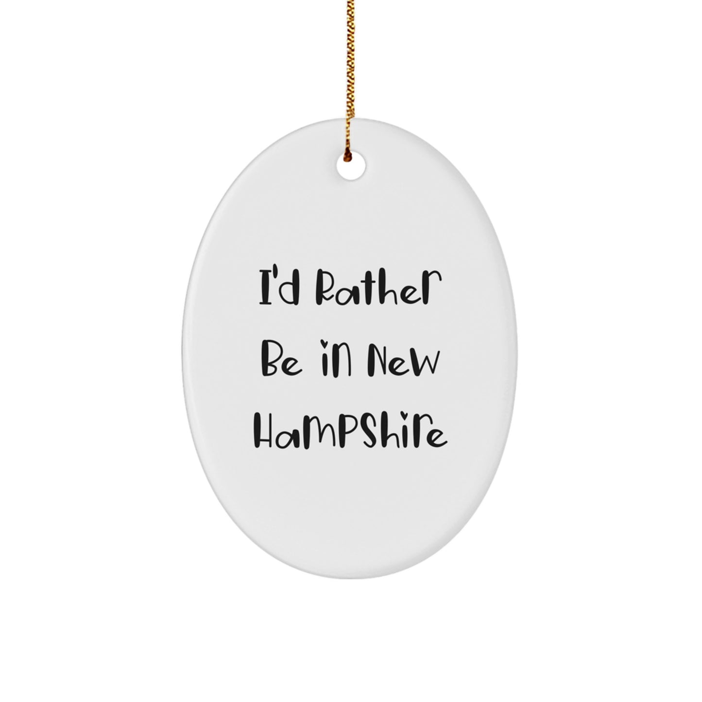 Joyful New Hampshire Christmas Ornament Bright Favorite Kids Gift - Image 1