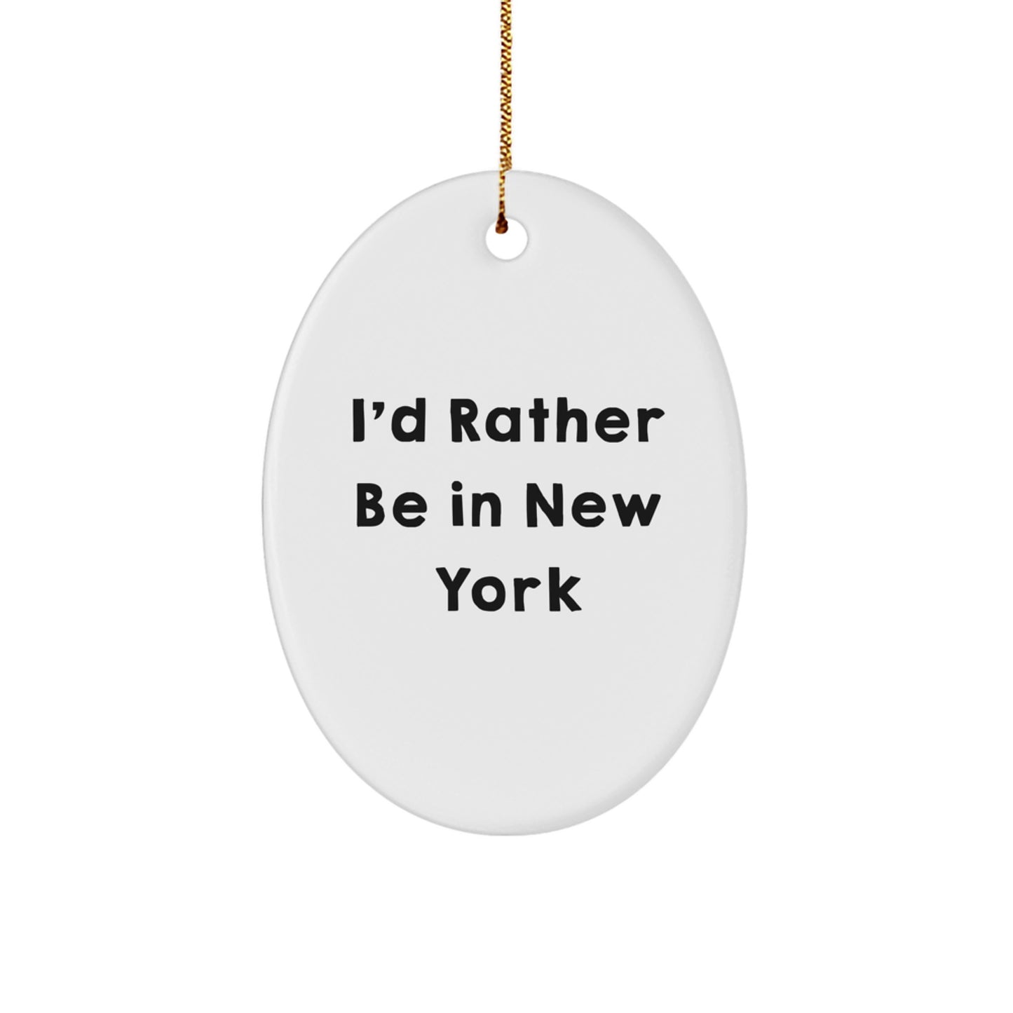 New York Keepsake Vibrant Memory Christmas Ornament for Him Gift - Image 1
