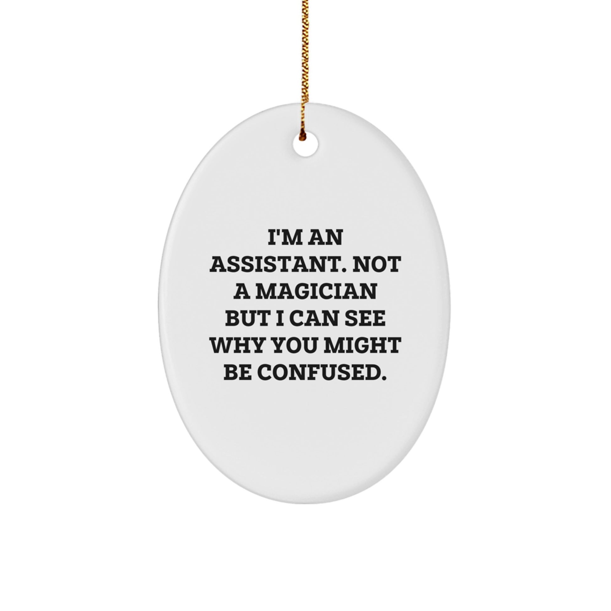 Assistant Keepsake Christmas Ornament for Him Gift - Image 1
