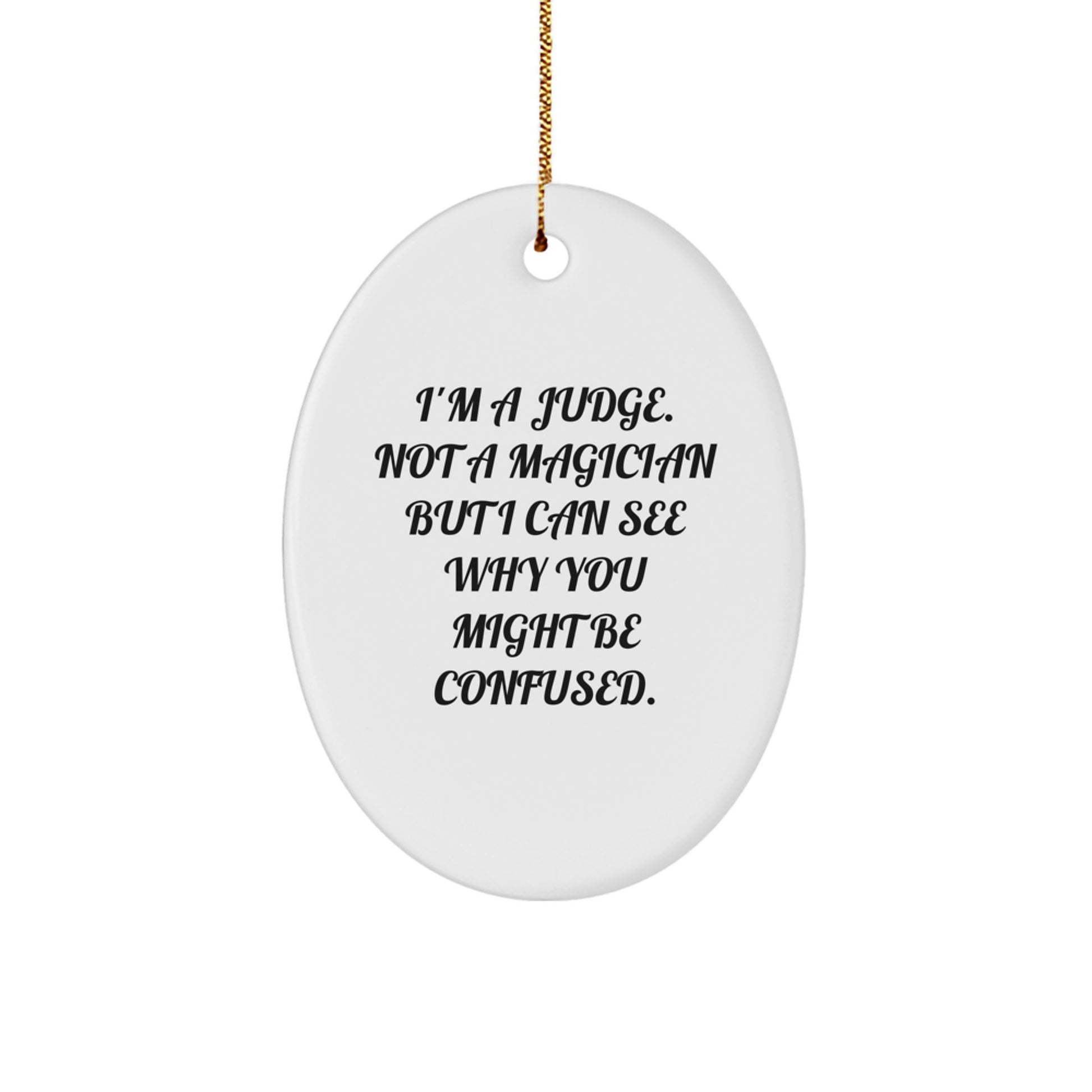 Judge Keepsake Christmas Ornament for Him Gift – Surprise Holiday Tree - Image 1