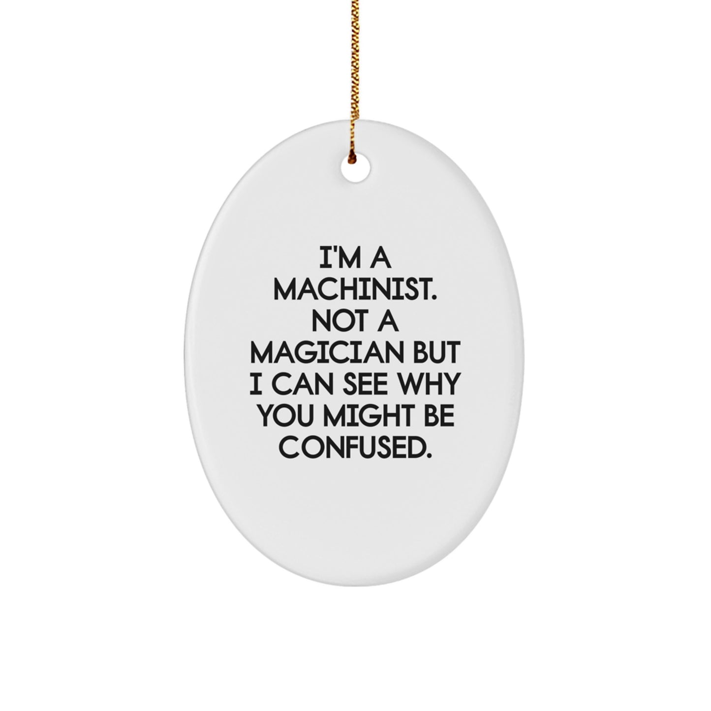 Machinist Keepsake Christmas Ornament for Him Gift - Image 1