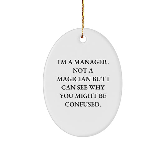 Manager Christmas Ornament for Coworkers Gift Idea – I'm a Manager - Image 1