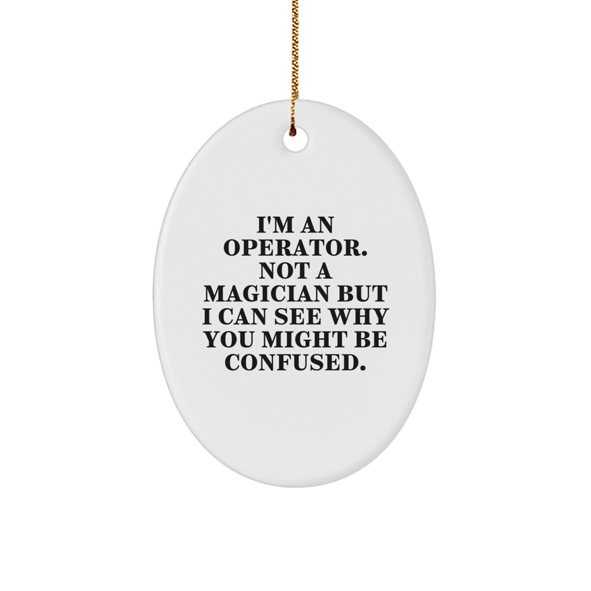 Christmas Ornament Gift Operator Quote Present for Her - A Festive - Image 1