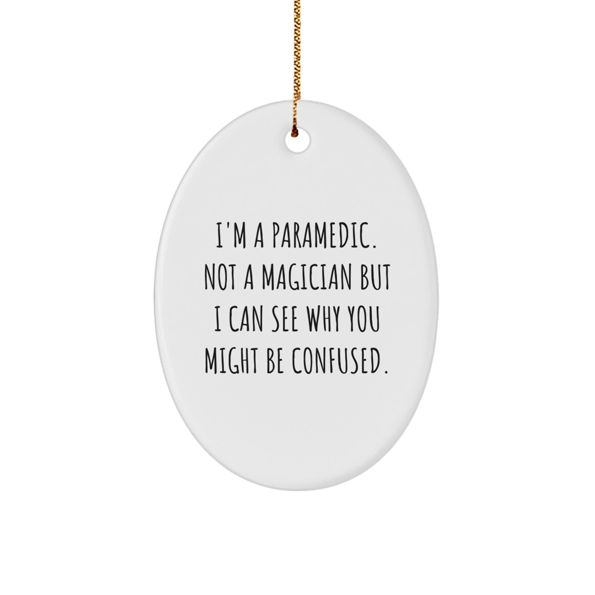 Paramedic Keepsake Christmas Ornament for Him Gift - Image 1